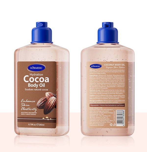Aceite hidratante corporal de CACAO 260ML - KORMESIC 6942349764882