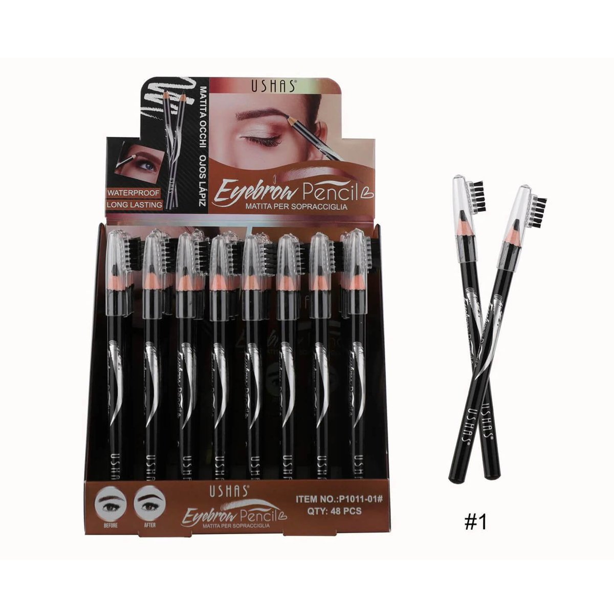 Lápiz de cejas con cepillo-USHAS