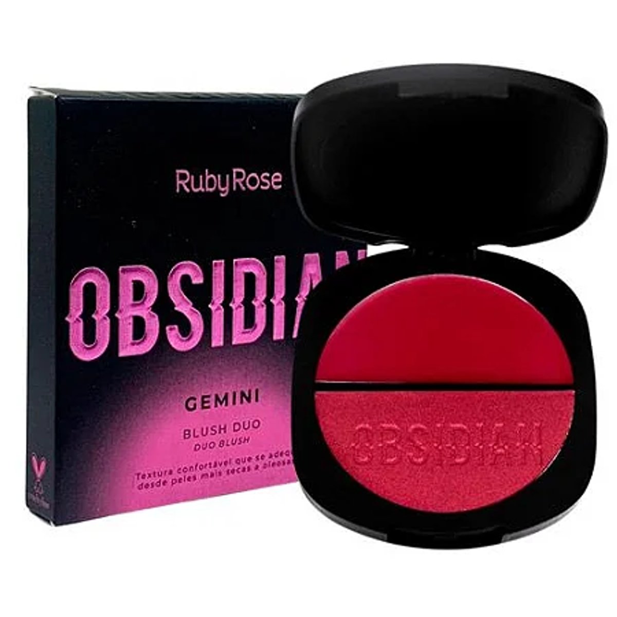 Blush duo OBSIDIAN polvo/crema RUBY ROSE