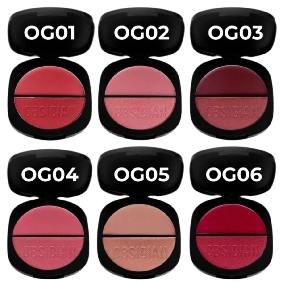 Blush duo OBSIDIAN polvo/crema RUBY ROSE - 2