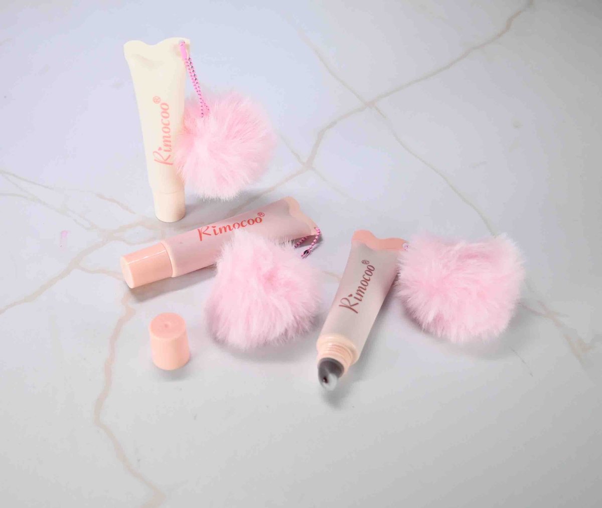 Lip Gloss con pom pom by Rimocoo -6975975017350 - 2
