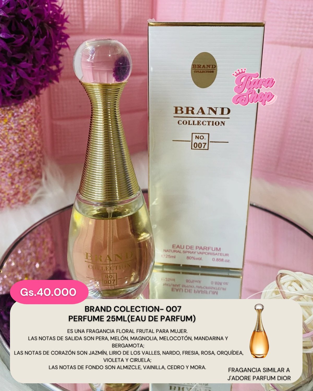 BRAND COLECTION 007-25ML EAU DE PARFUM