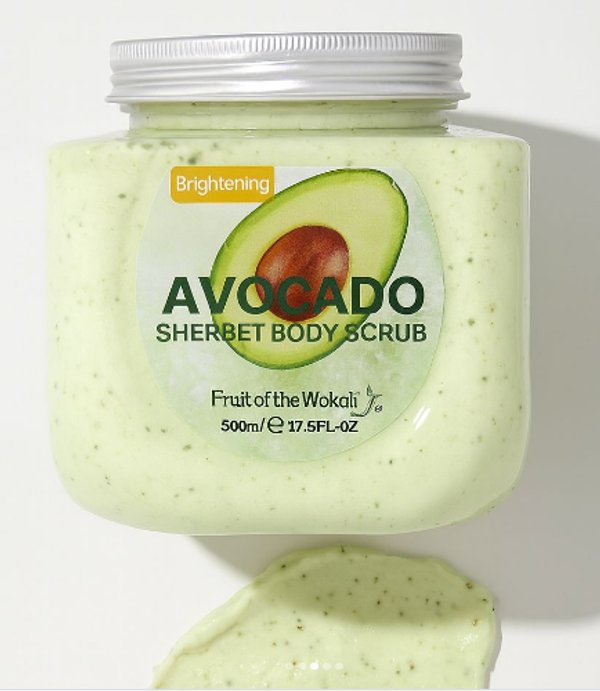 Exfoliante corporal aguacate 350 ml - Wokali