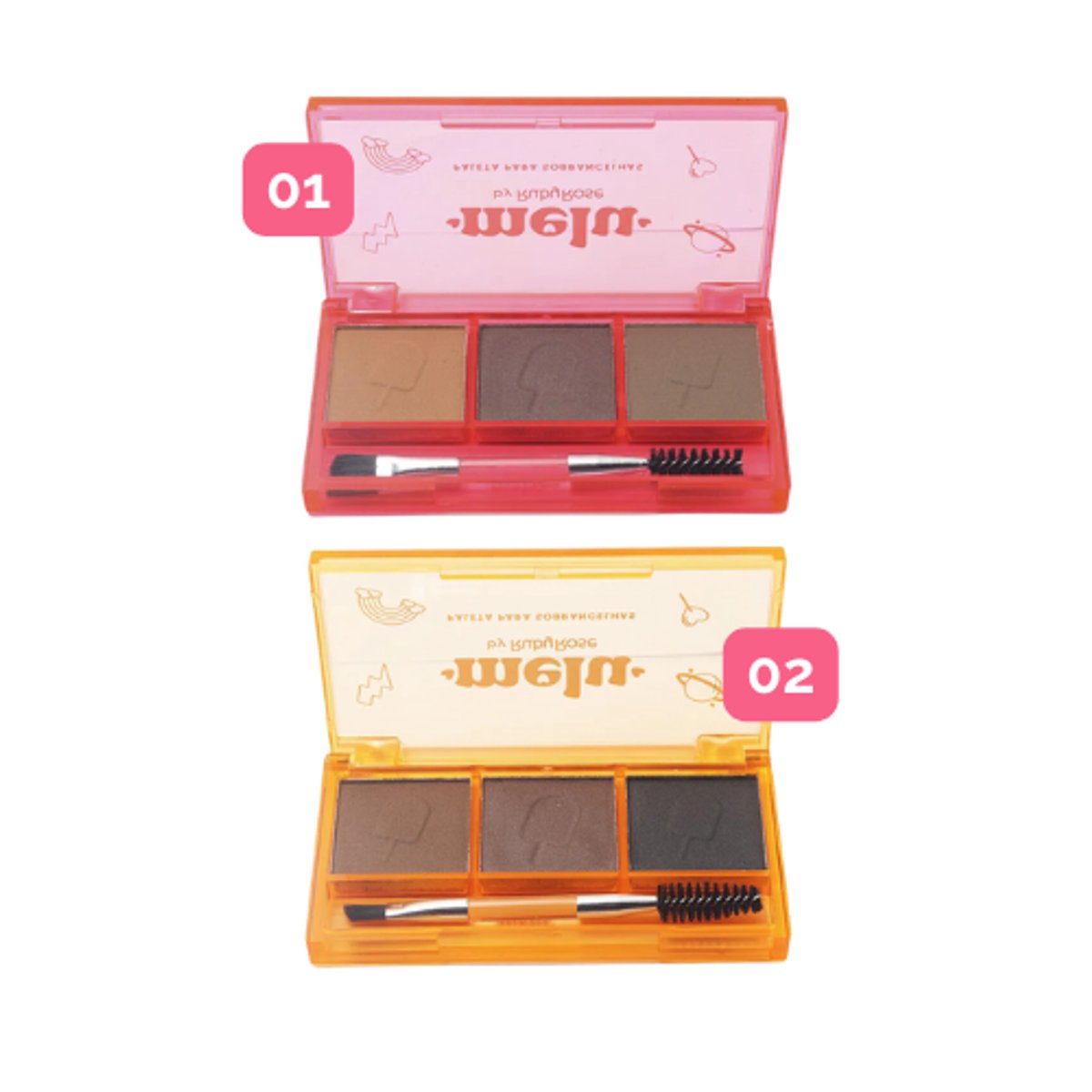 Sombras para cejas Melu RUBY ROSE- - 2