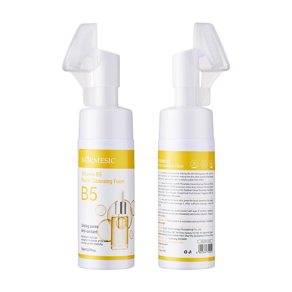 Limpiador Facial Mousse con cepillo de masaje para rostro- KORMESIC