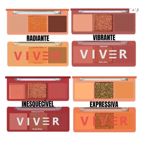 Paleta Trio de Sombras Viver- Ruby Rose