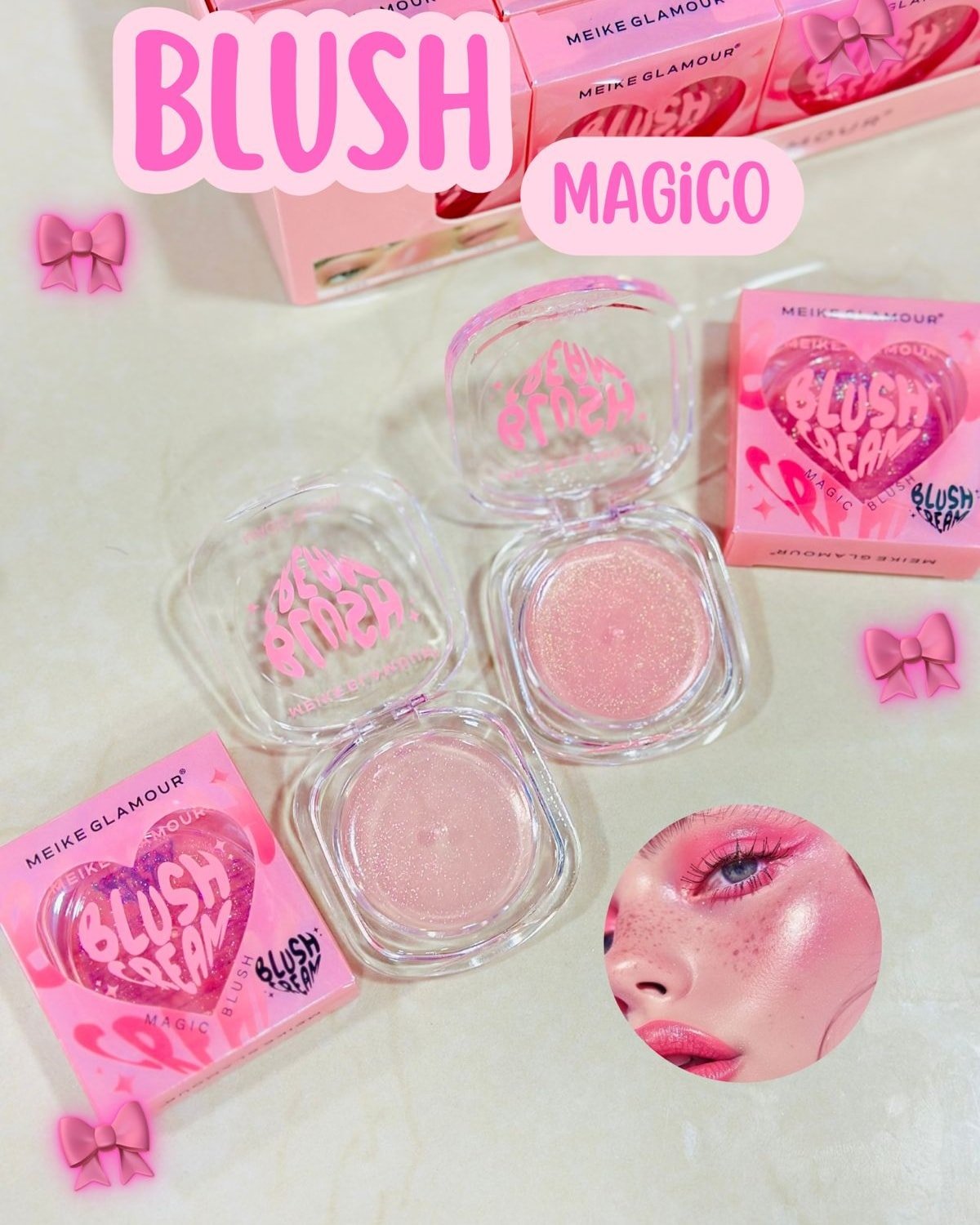 Rubor en crema -MEIKE GLAMOUR 6977017881189