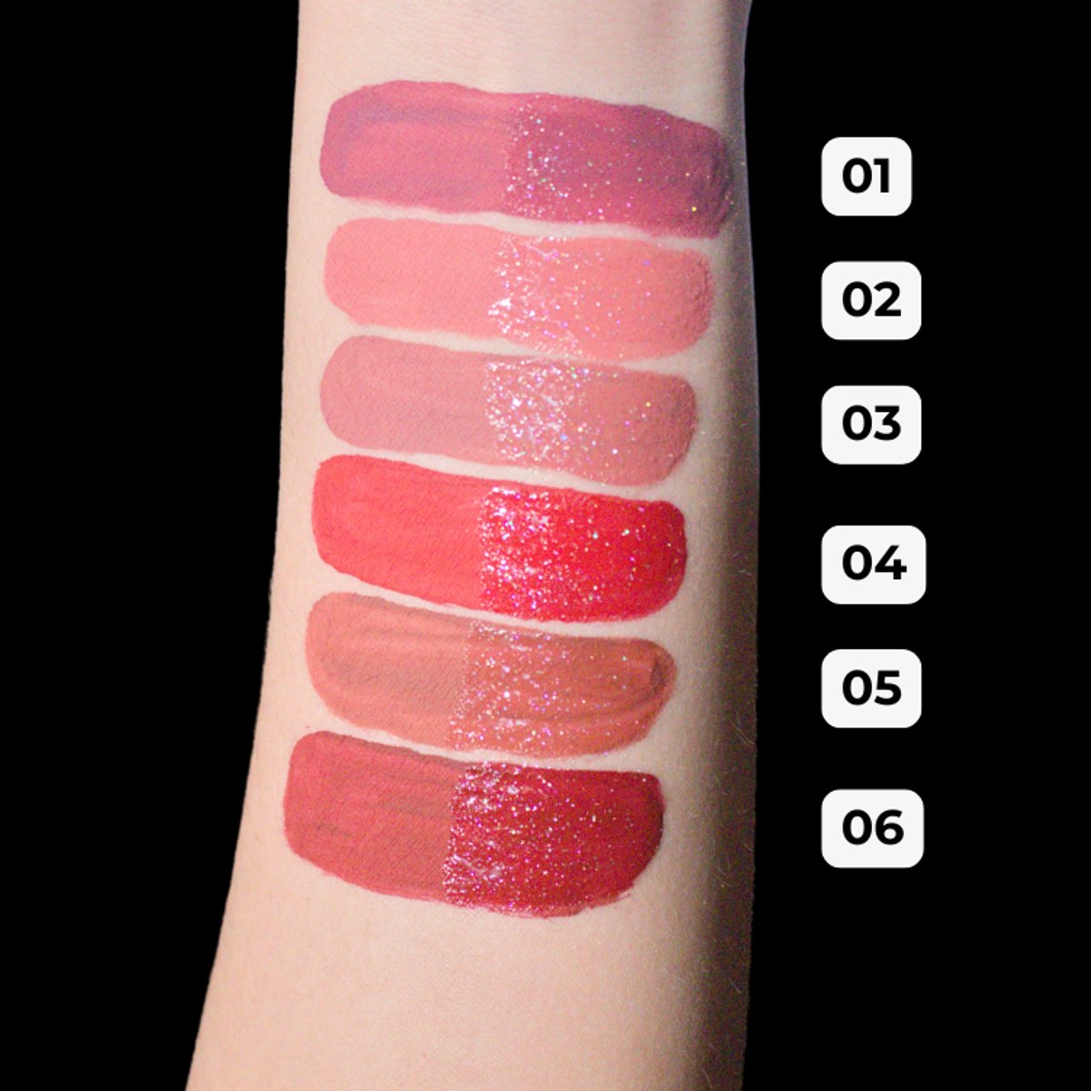 Labial Lip Gloss Matte & Shimmer 2EN1 D'hermosa  -7842383011029 - 2