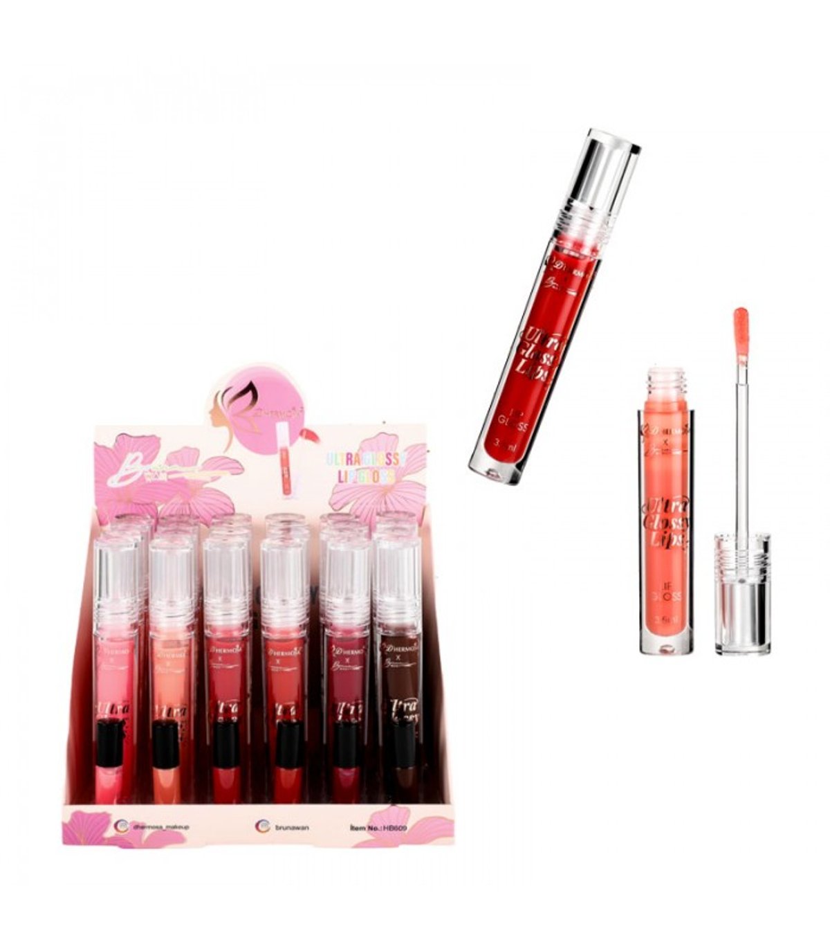 Lip Gloss Ultra D'hermosa x Bruna Wan -7842383010961