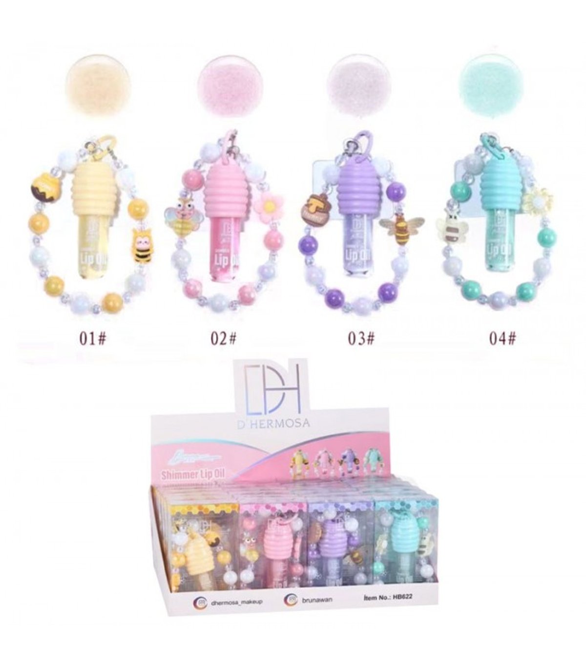 Lip Oil con Llavero Dhermosa x Bruna Wan -7842383013498