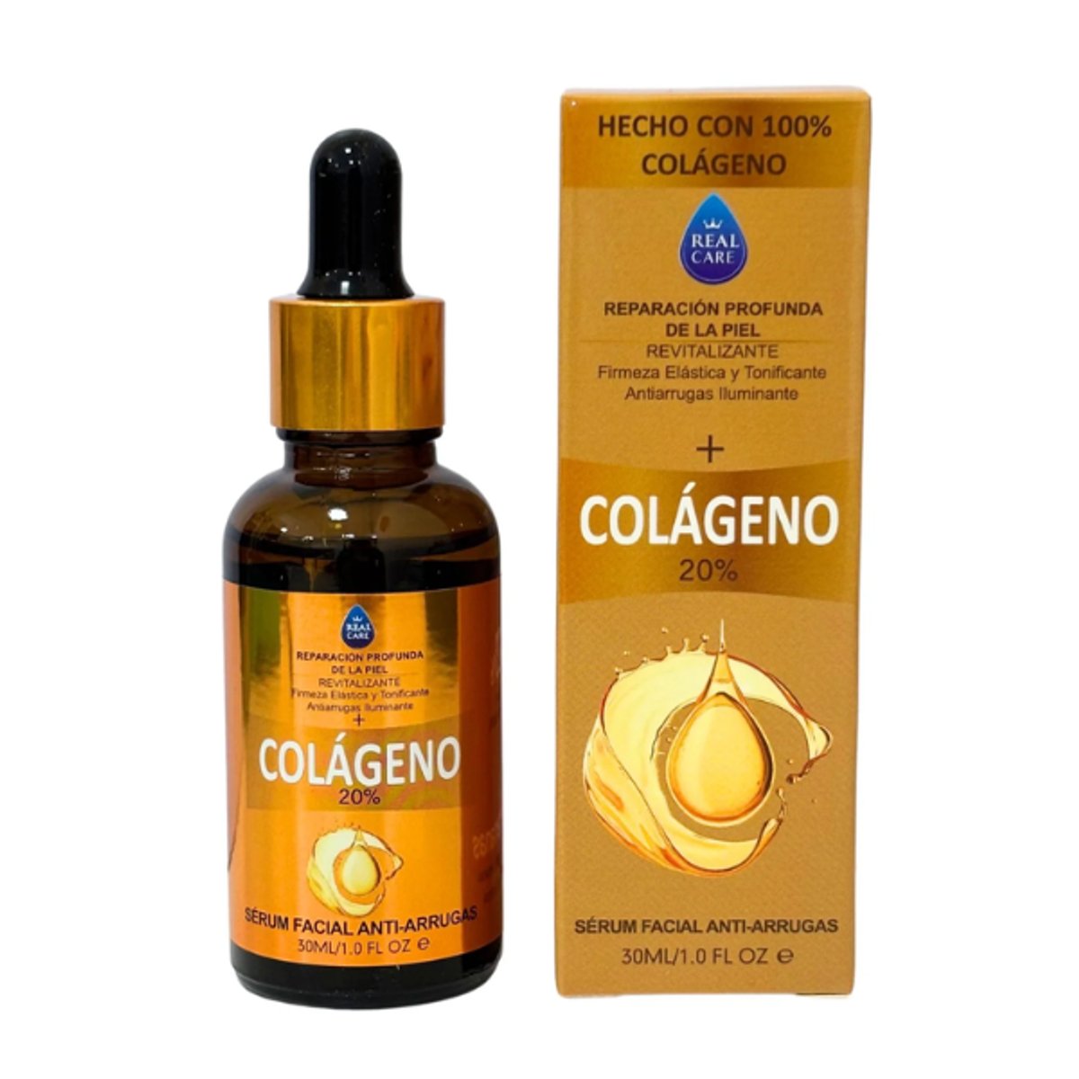 Serum Facial Colageno 30ml -Real Care 7841437006851