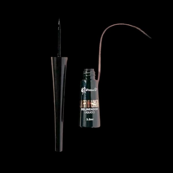 Delineador liquido negro para ojos - D'hermosa