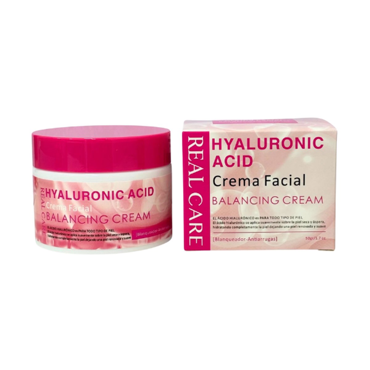 Crema Hidratante con acido hyaluronico Real Care-7841437006776