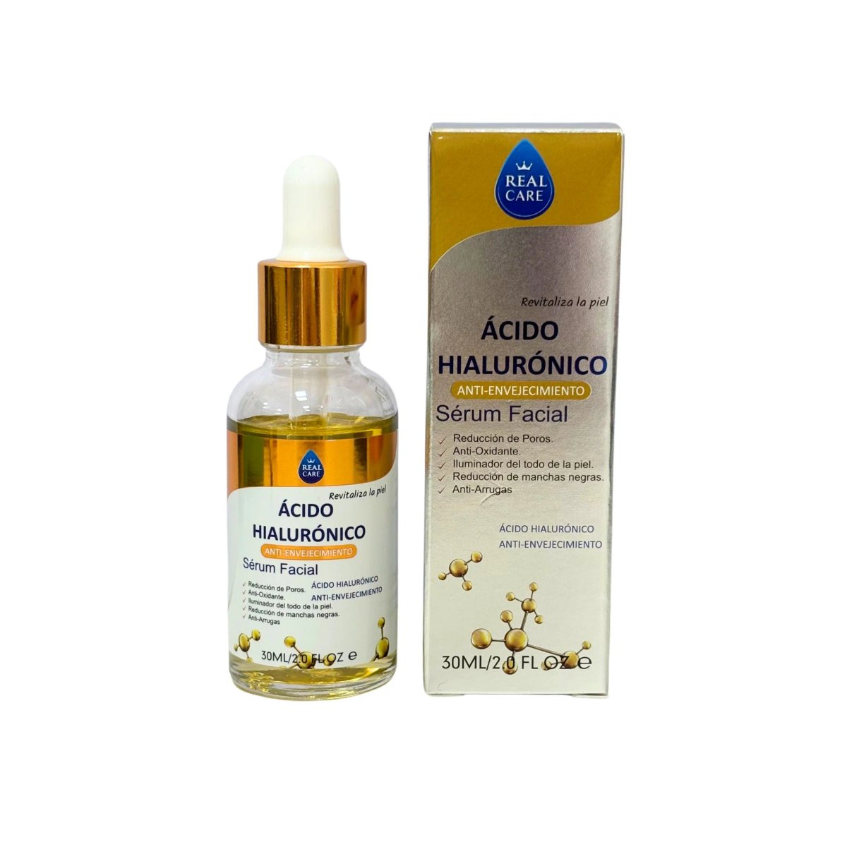 Serum Facial Acido hialuronico 30ml -Real Care 