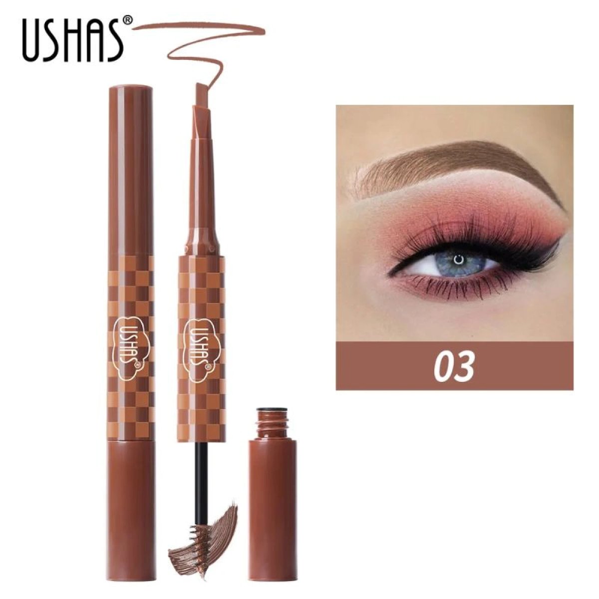 Lapiz 2 En 1 Para Cejas - Ushas  - 4