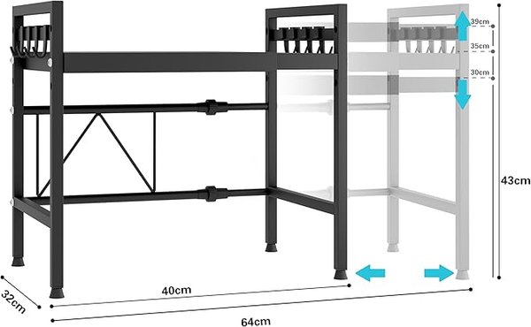 Estante para microondas