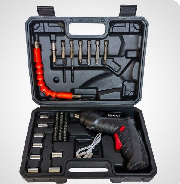 kit destornillador y taladro  recargable