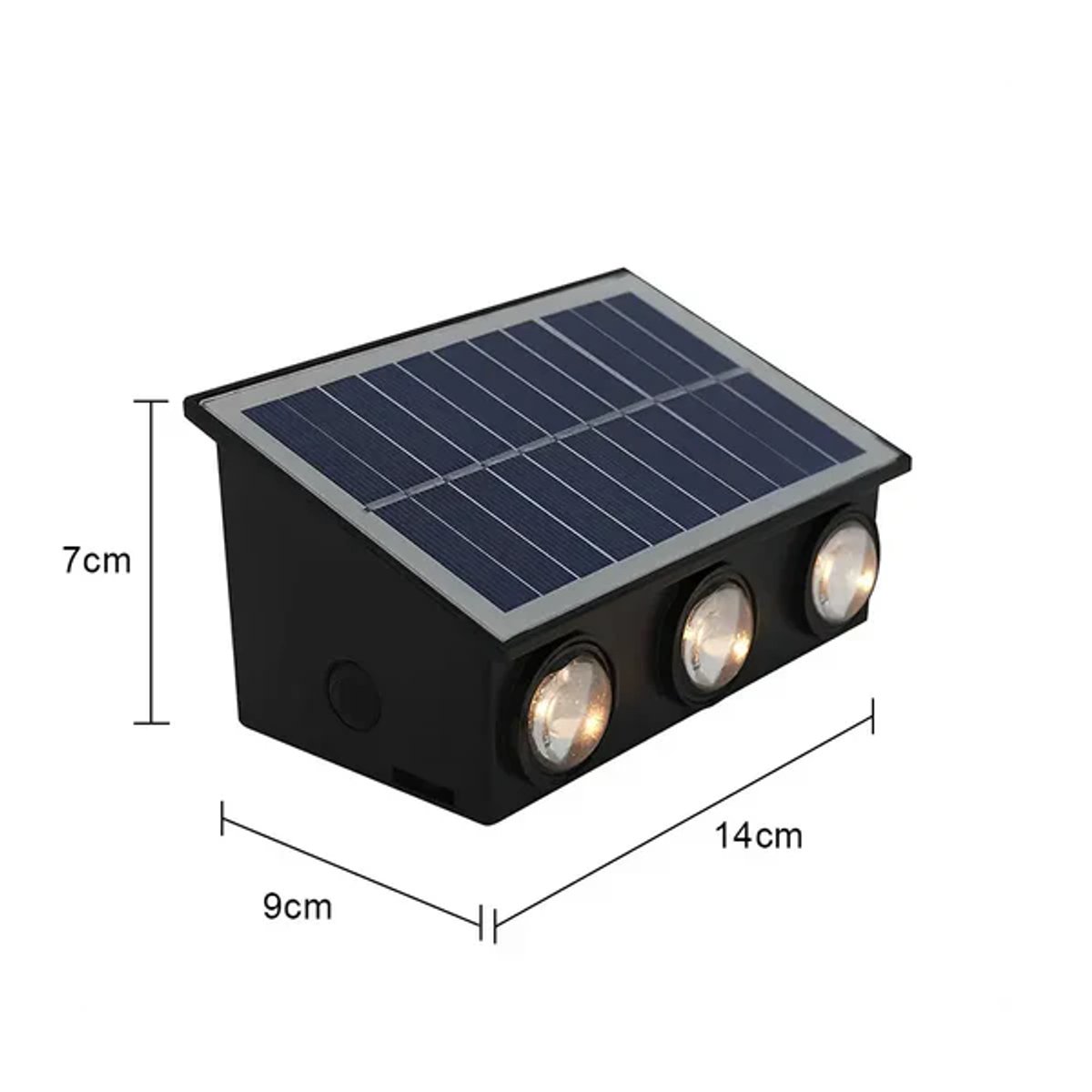 Aplique solar 6 lupas - 2
