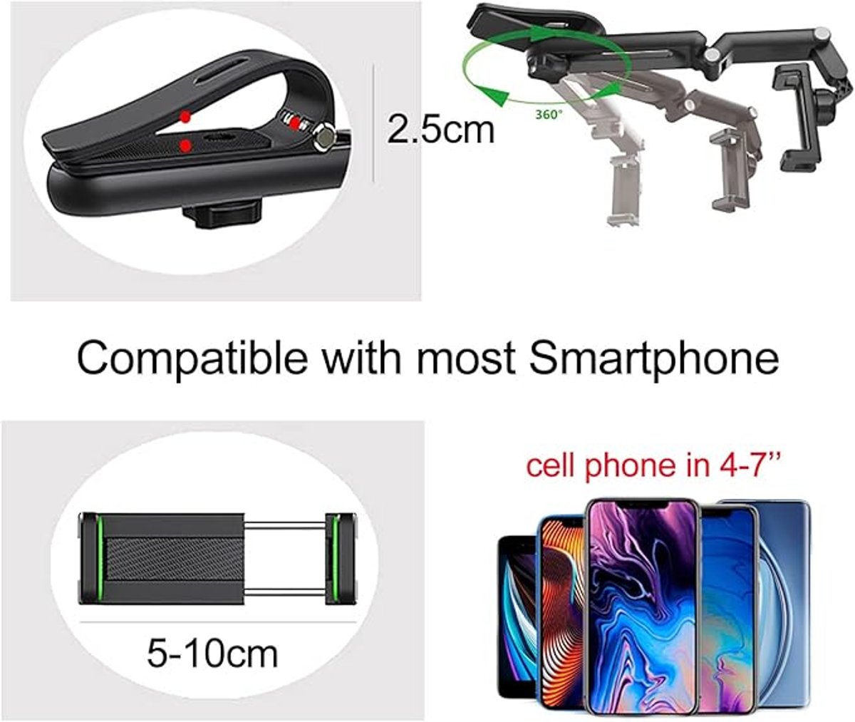 Soporte de celular con brazo articulado para autos  - 4