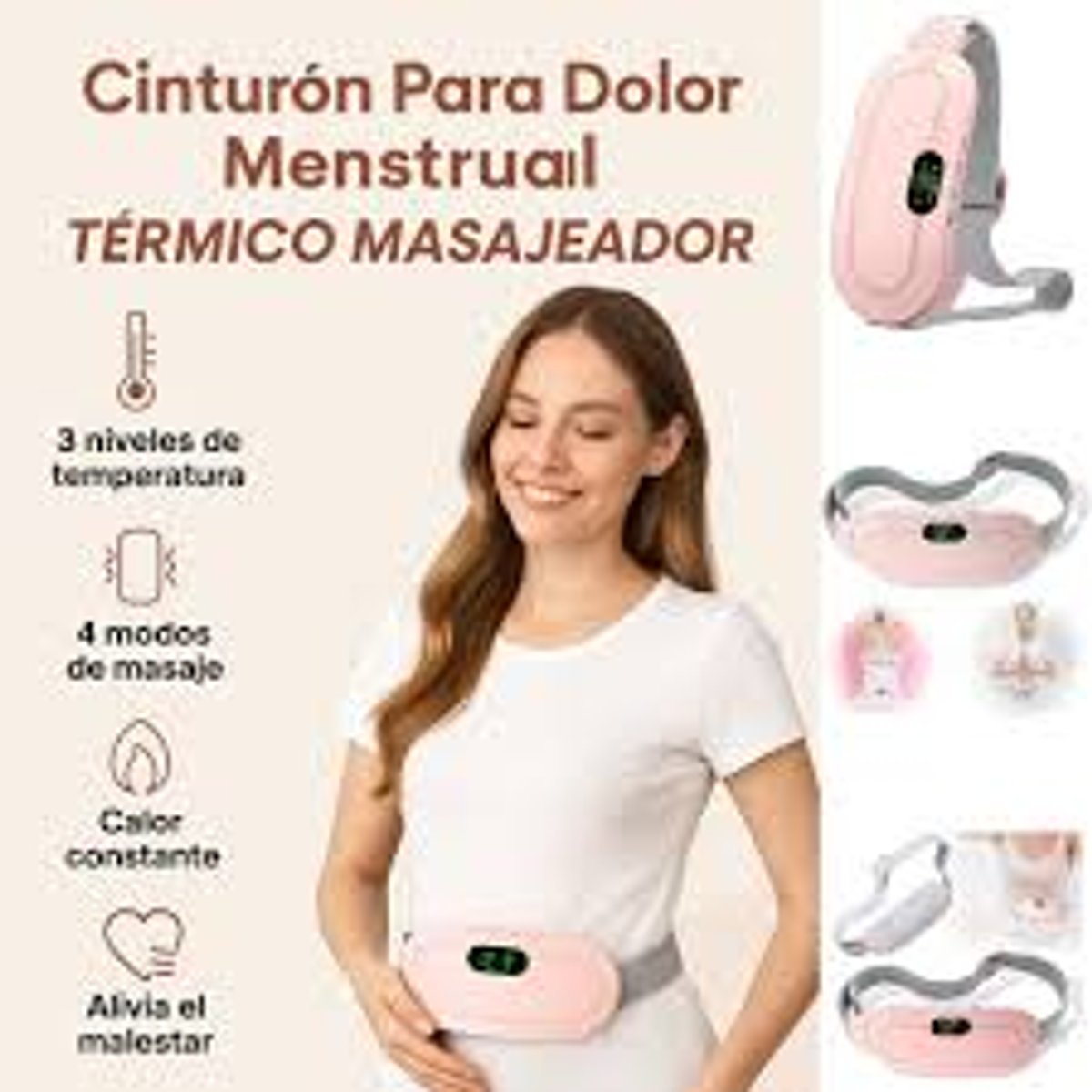 Cinturón térmico pars cólicos menstruales - 3