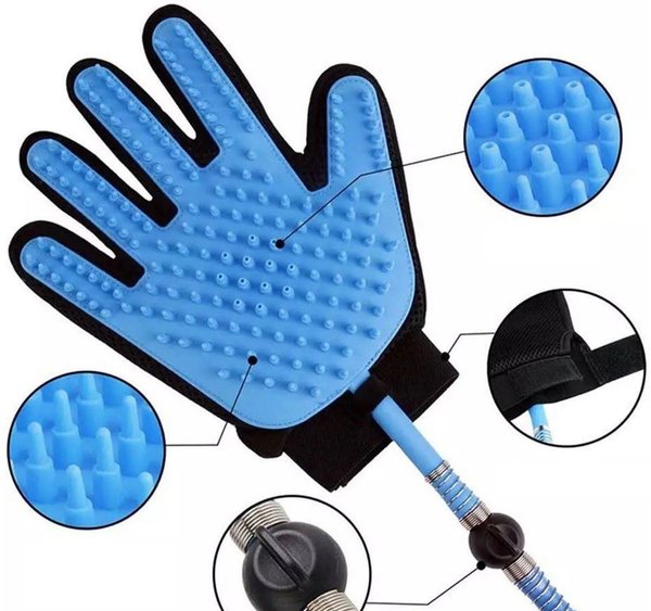 Guante Manguera Masajeador y Cepillo de Baño para Mascotas (Pet Bath Sprayer & Grooming Glove)