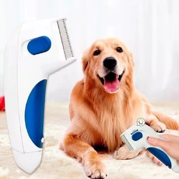 Peine Eléctrico Antipulgas y Garrapatas para Mascotas