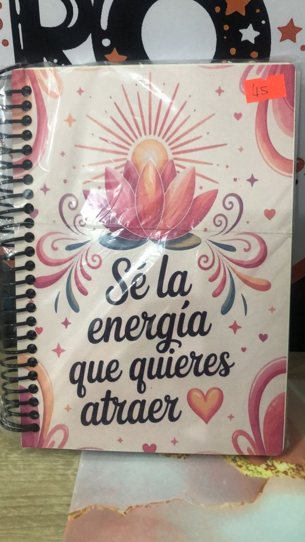 Cuaderno Se la energia que quieres Atraer