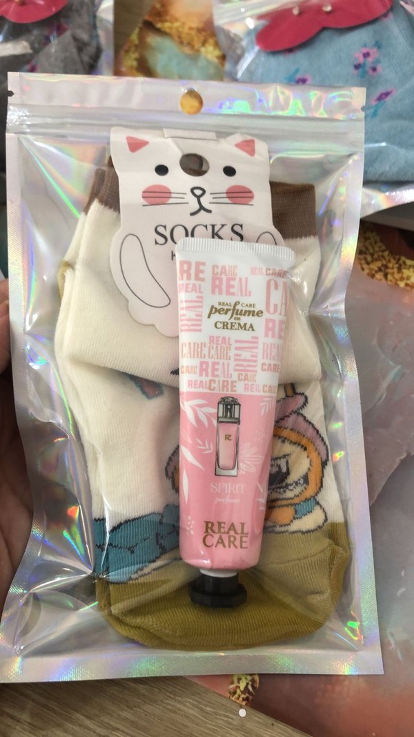Set de media +crema perfumada