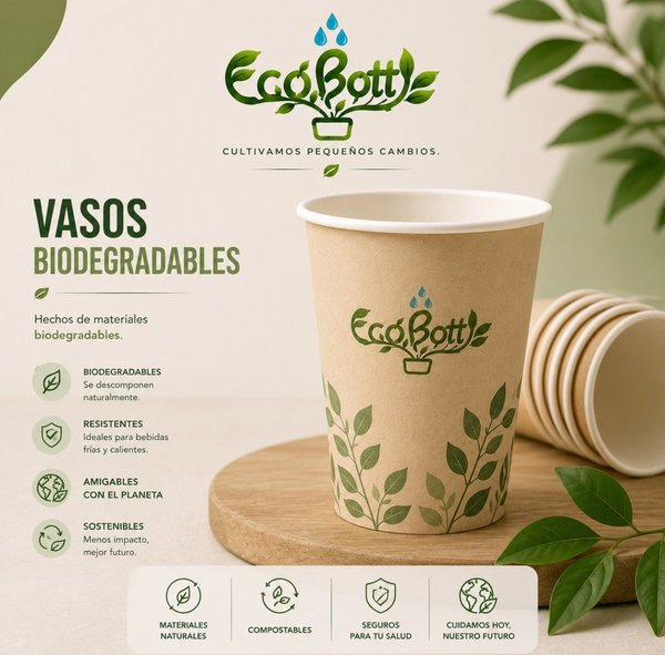 Vasos de carton biodegradables 