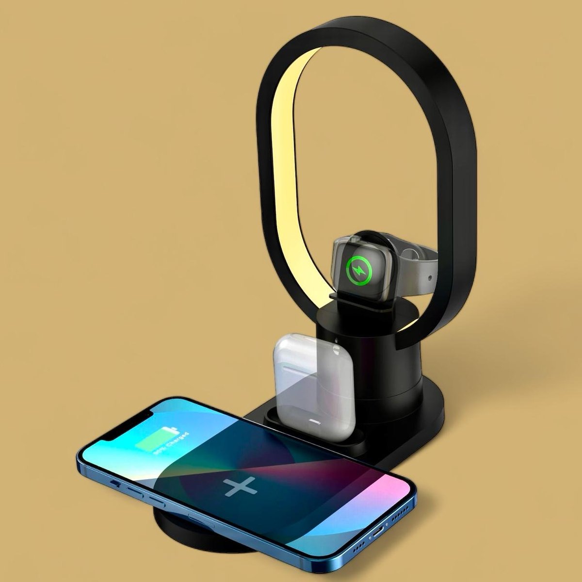 Luminária com carregador Inalámbrico - 2