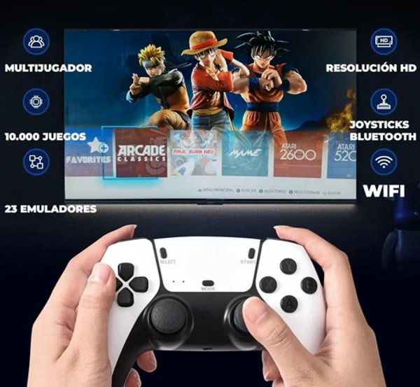 Consola Game retrô Pro a nivel 4k con gemí + 20.000 Juegos 