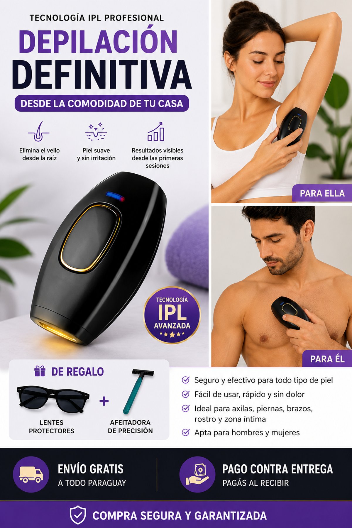 🔥 Depiladora Láser IPL Profesional – Sin Dolor y Fácil de Usar - 2