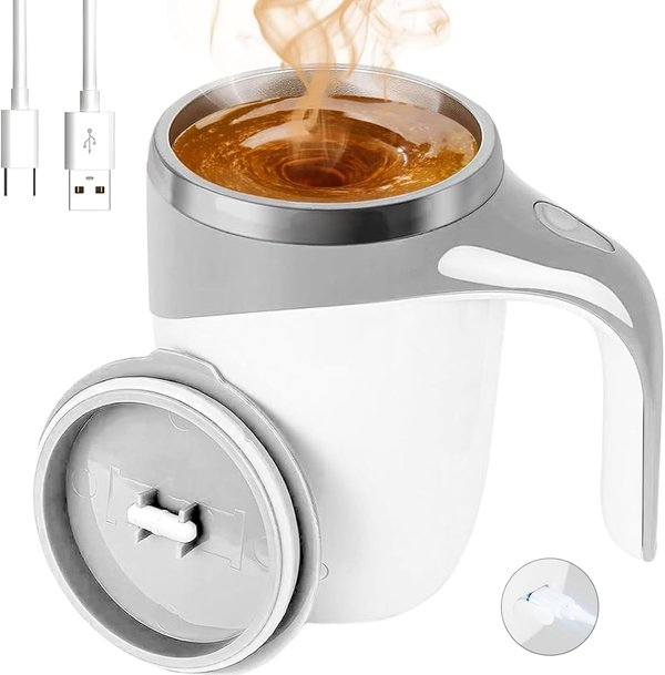 ☕ MugMix Pro™ – Taza Batidora Eléctrica Inteligente