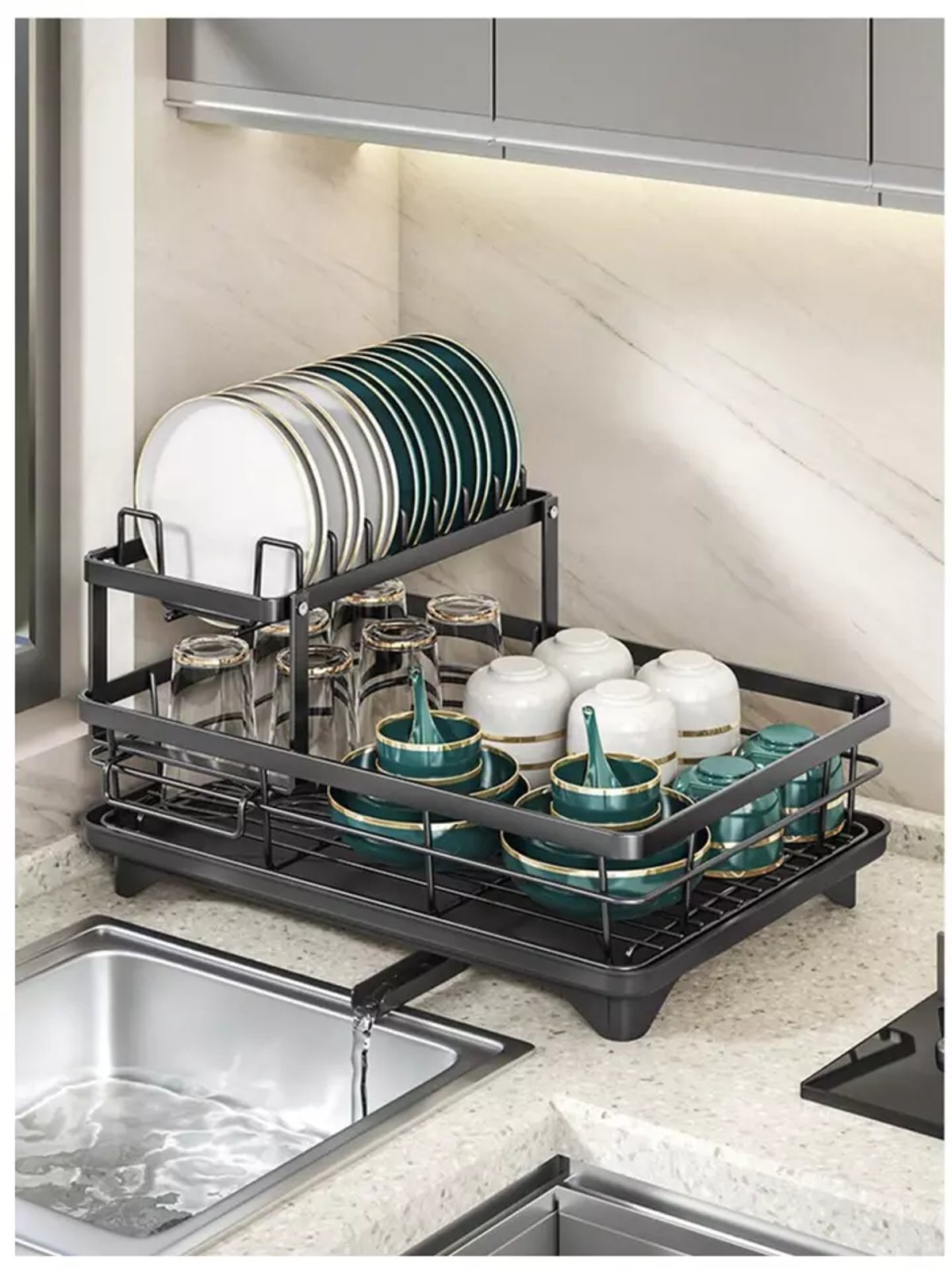 Escurridor De Platos Y Cubiertos Premium - 2