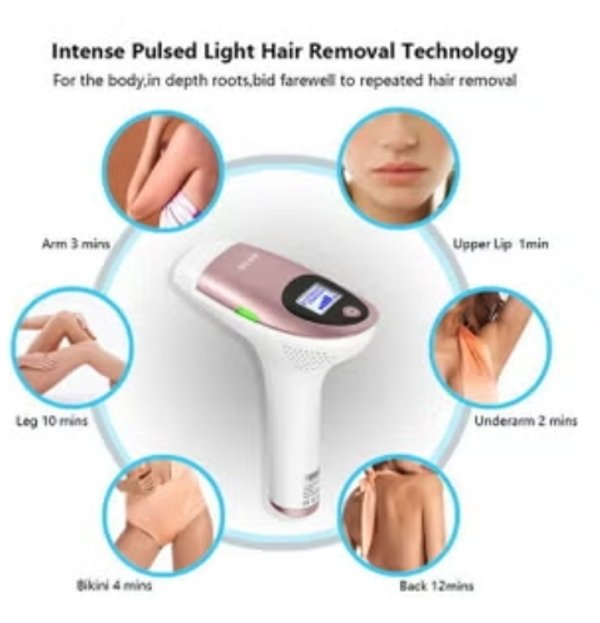 DEPILADORA CORPORAL LÁSER IPL 