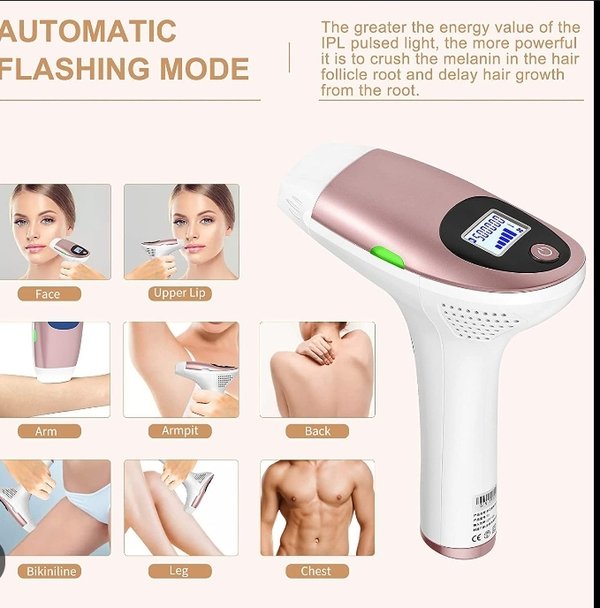 DEPILADORA CORPORAL LÁSER IPL 