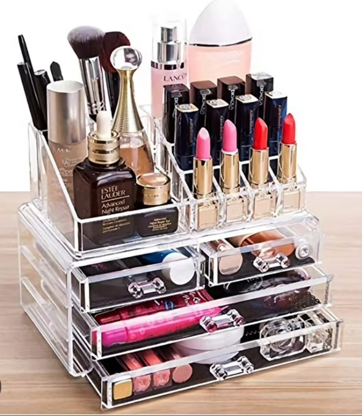 ORGANIZADOR ACRÍLICO TRANSPARENTE PARA MAQUILLAJE  - 3