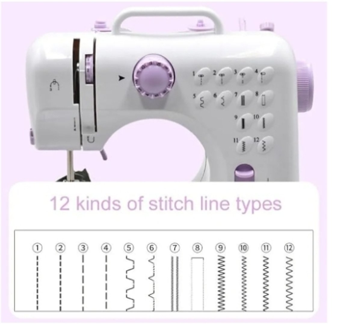 MAQUINA DE COSER 12 PUNTADAS 