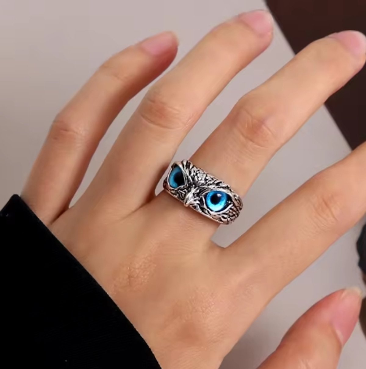 Anillo Búho de la Sabiduría – Ajuste Universal - 5