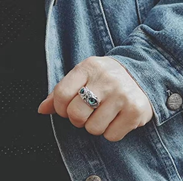 Anillo Búho de la Sabiduría – Ajuste Universal