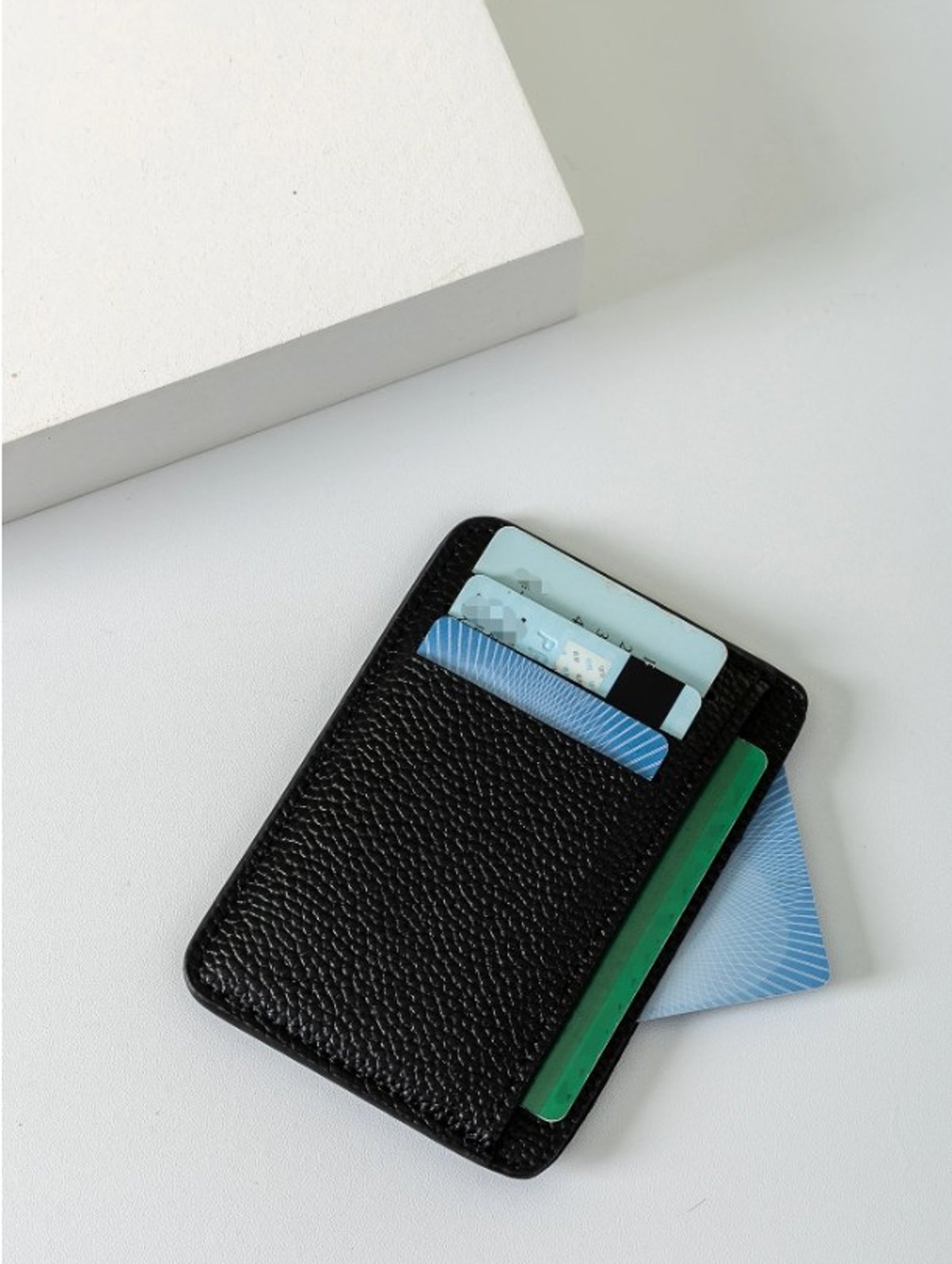 Porta Tarjetas Minimalista Premium – Negro Ejecutivo 💼 - 2