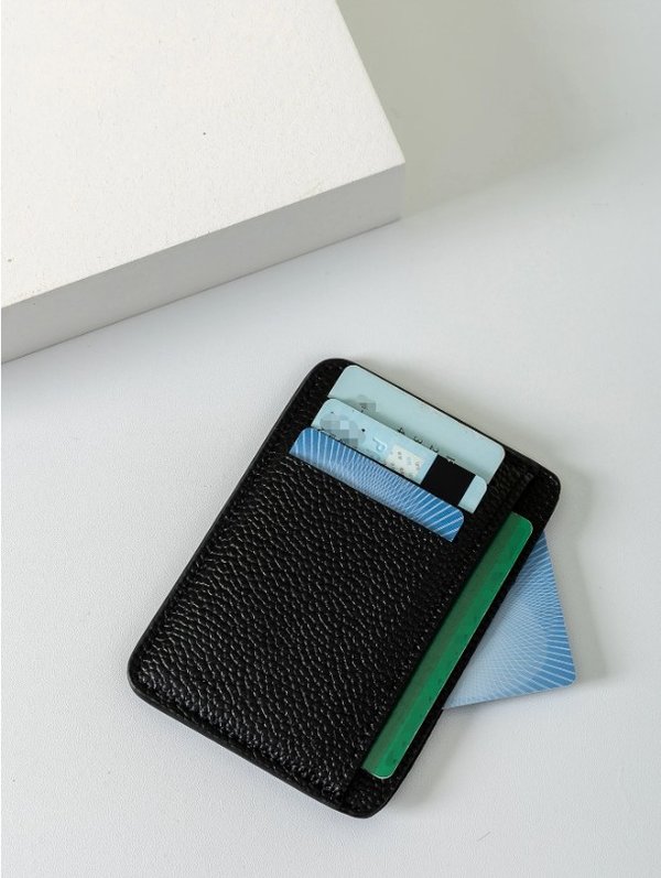 Porta Tarjetas Minimalista Premium – Negro Ejecutivo 💼