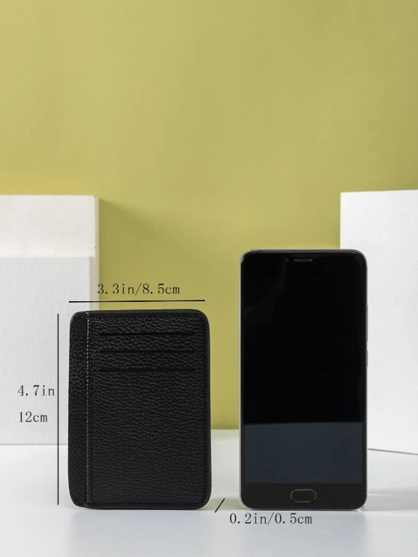 Porta Tarjetas Minimalista Premium – Negro Ejecutivo 💼