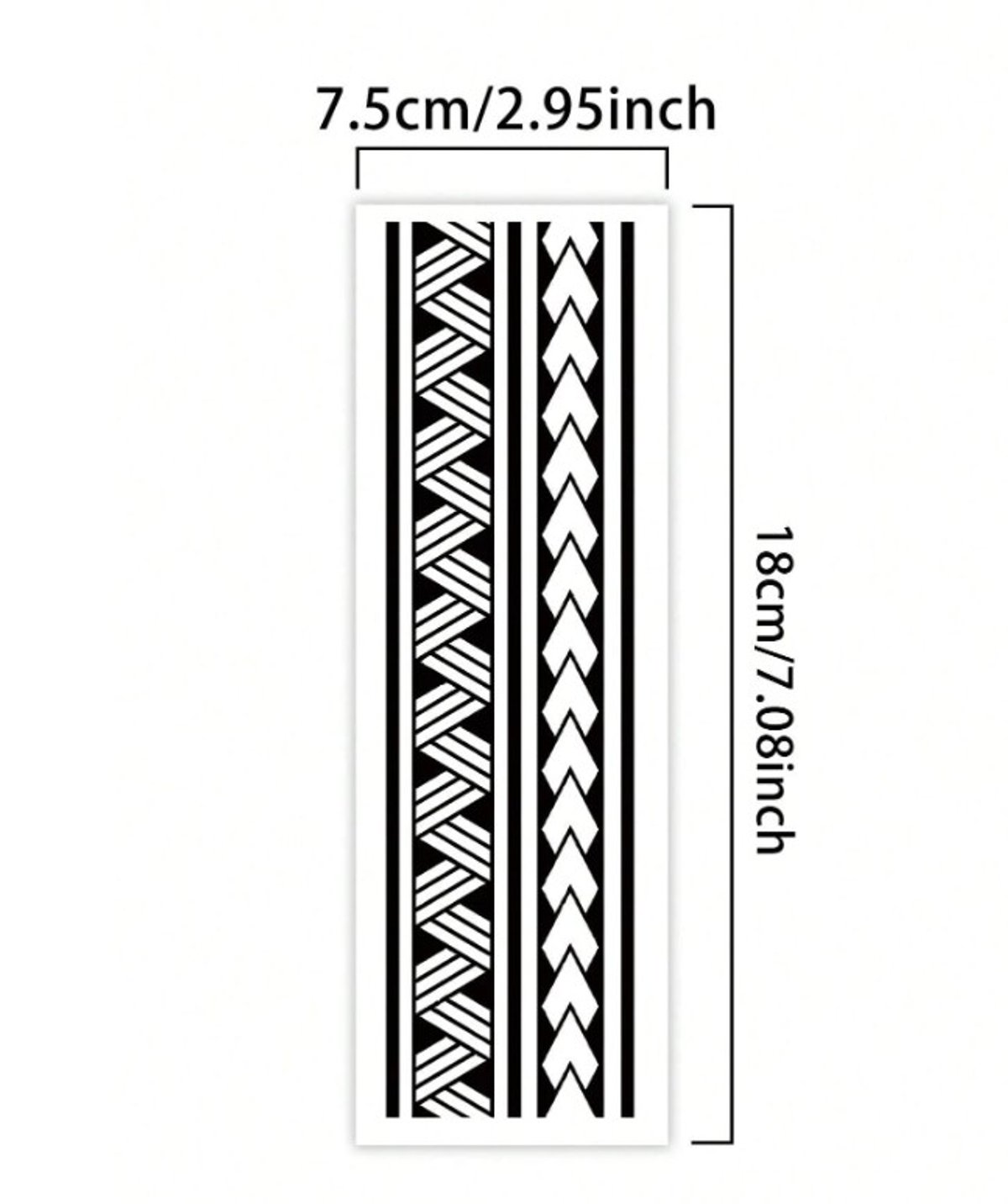 Tatuaje Temporal Tribal Guerrero - 4