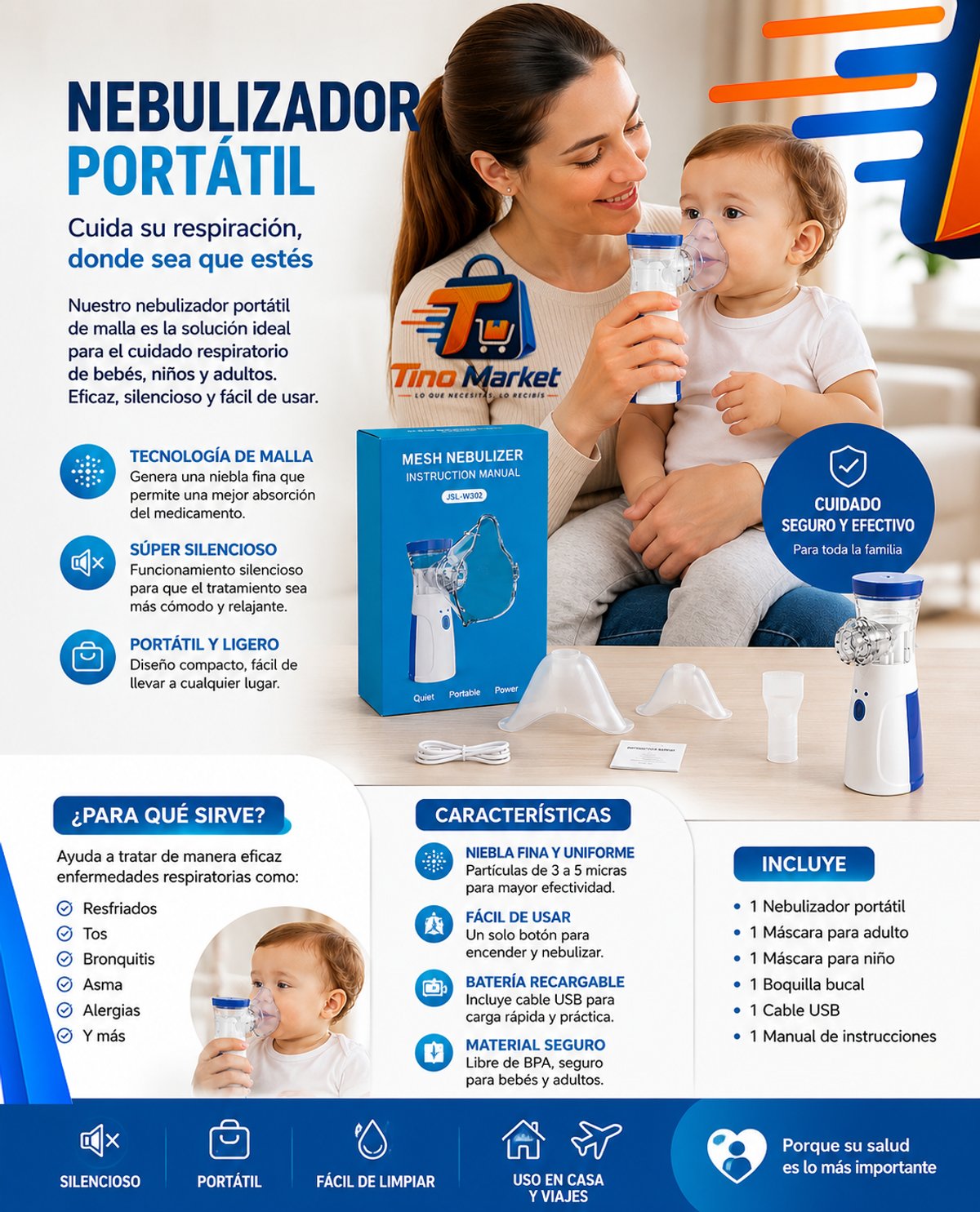 NEBULIZADOR PORTATIL PARA BEBÉS - 3