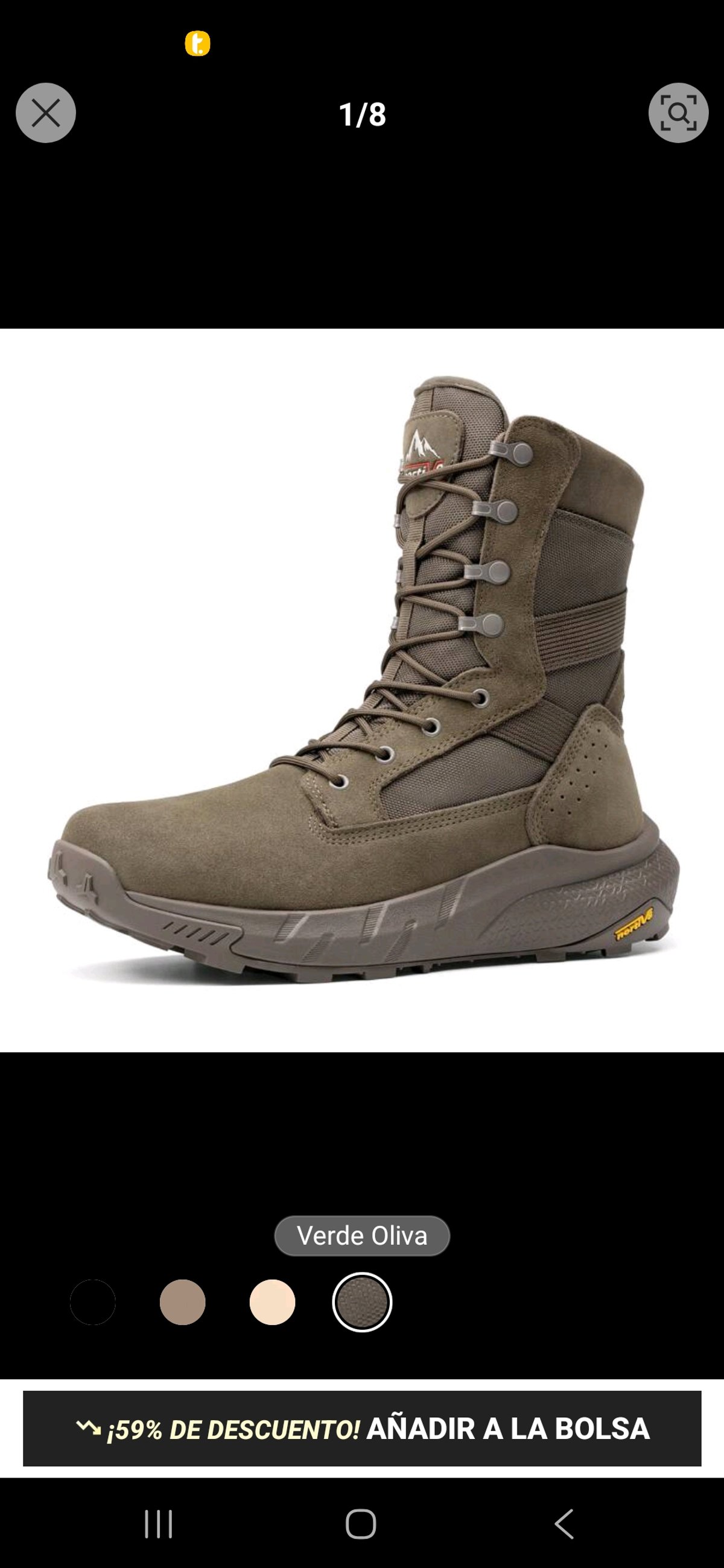 Bota táctica Nortiv8  - 8