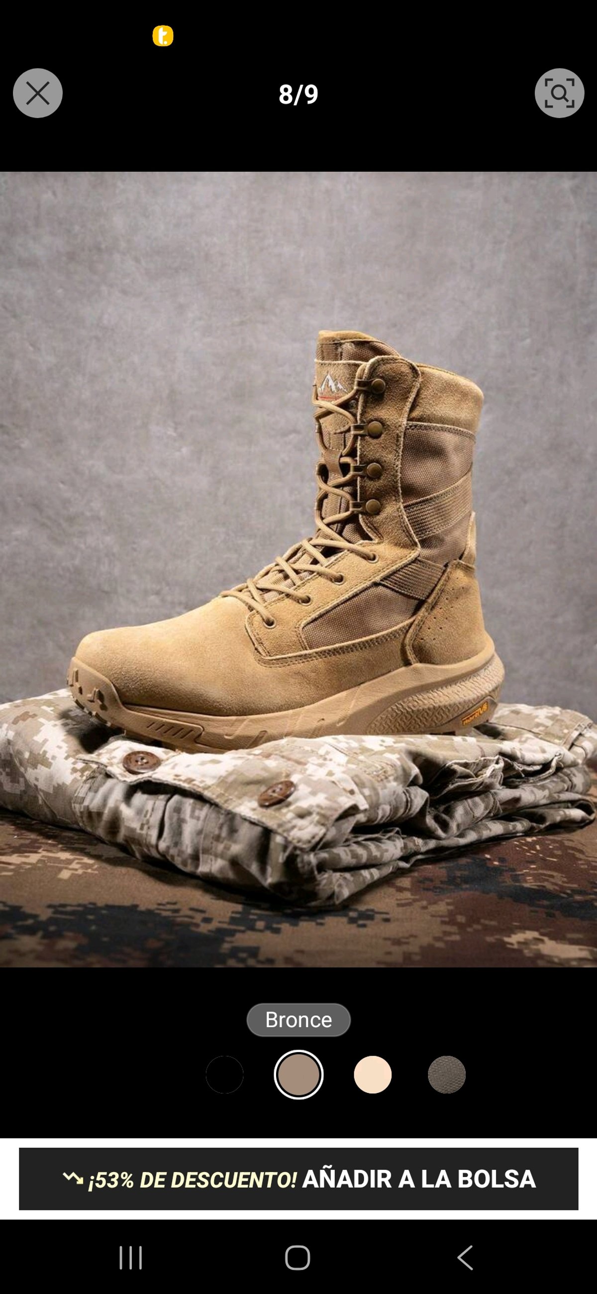 Bota táctica Nortiv8  - 10