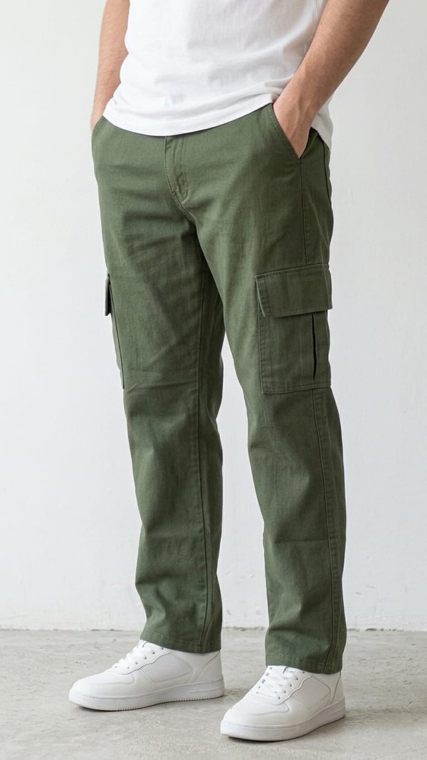 PANTALON CARGO SARGA