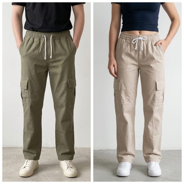 PANTALON CARGO SARGA UNISEX
