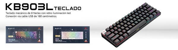KB903L TECLADO MECANICO HAVIT